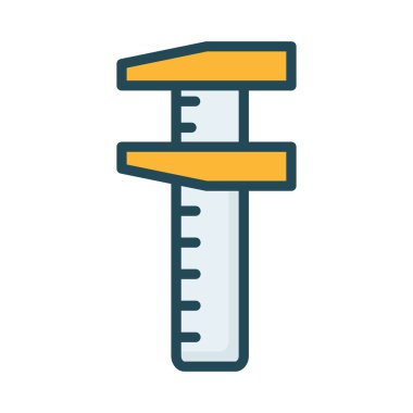 Cetvel ölçü mimar vektör çizim 