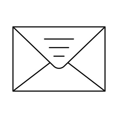 ileti posta zarf vektör çizim 