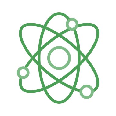 Atom bilim nükleer vektör çizim 