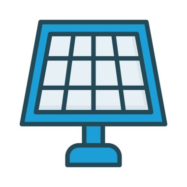 güneş paneli enerji vektör çizim 