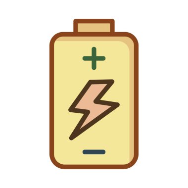 Pil şarj akümülatör vektör çizim 