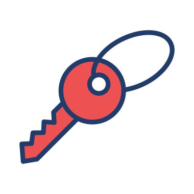 Beyaz arka plan, vektör, illüstrasyon izole anahtar düz simgesi