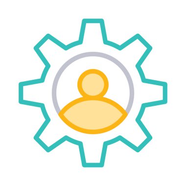 kullanıcı hesabı ayarı vektör çizim 