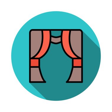 perde dekorasyon sahne vektör çizim 