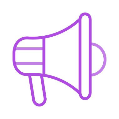 megafon hoparlör yüksek sesle vektör çizim 