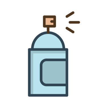 sprey şişe boya vektör çizim 