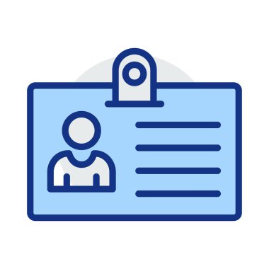 kimlik kartı kart vektör çizim 