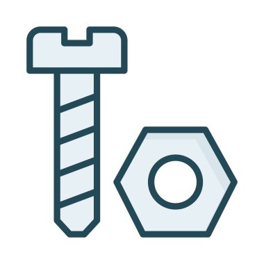 vida somun araçları vektör çizim 