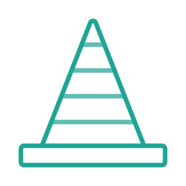 koni blok dur vektör çizim 