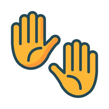 el itme hareketi vektör çizim 