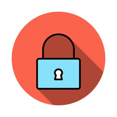 Özel kilit koruma vektör çizim 