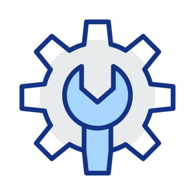 ayar anahtarı düzeltme vektör çizim 