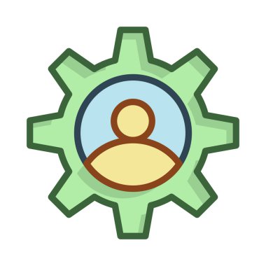 kullanıcı hesabı ayarı vektör çizim 