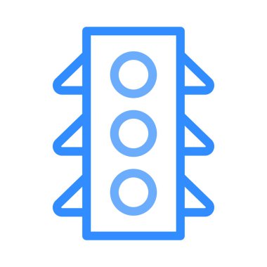 Trafik ışıkları simge vektör çizim 