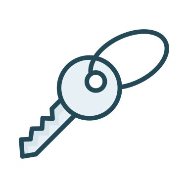 Beyaz arka plan, vektör, illüstrasyon izole anahtar düz simgesi