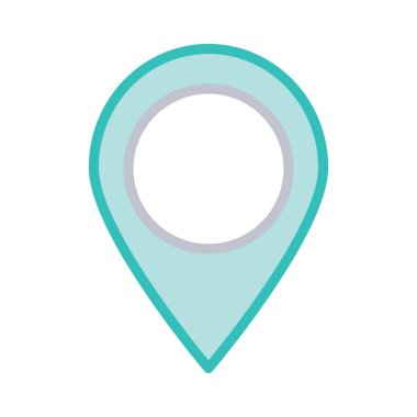 konumu PIN vektör çizim Haritası 