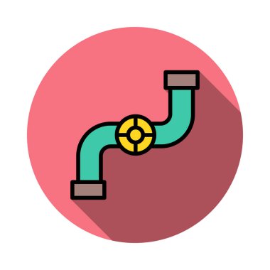 boru hattı valf inşaat vektör çizim 