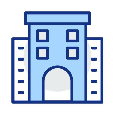 bina inşaat ofis vektör çizim 