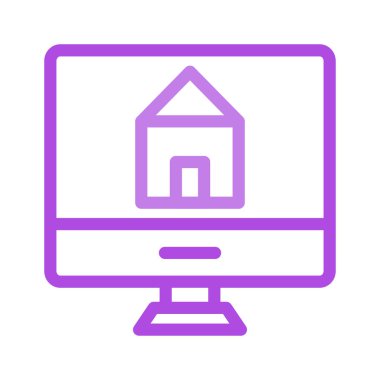 Ana sayfa simge vektör çizim 