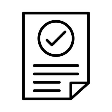 Belge dosya vektör çizim kabul 