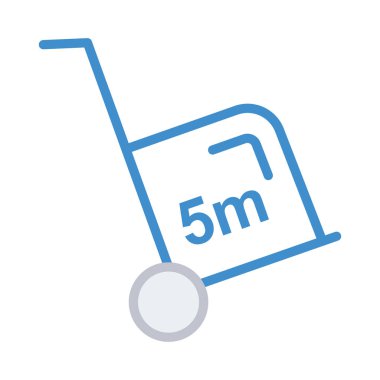 Dolly arabası kutusu vektör çizim 