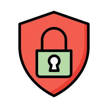 koruma güvenli özel vektör çizim 