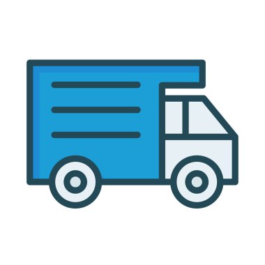 Kamyon kamyon teslimat vektör çizim 