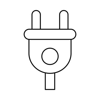 düz simgesi beyaz arka plan, vektör, illüstrasyon izole takın