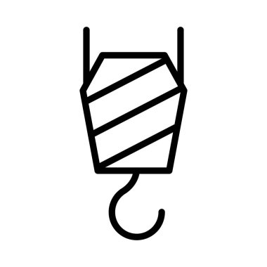 Vinç kanca lifter vektör çizim 