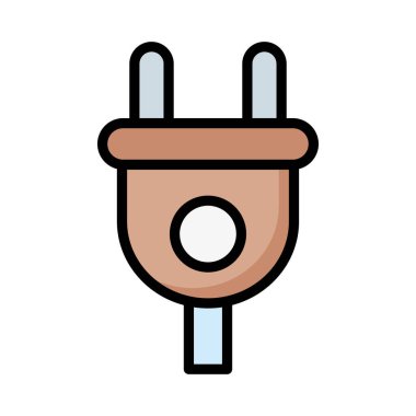 düz simgesi beyaz arka plan, vektör, illüstrasyon izole takın