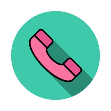 alıcı düz simgesi izole beyaz arka plan, vektör, illüstrasyon, arama kavramı 