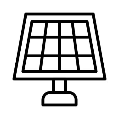 güneş paneli enerji vektör çizim 