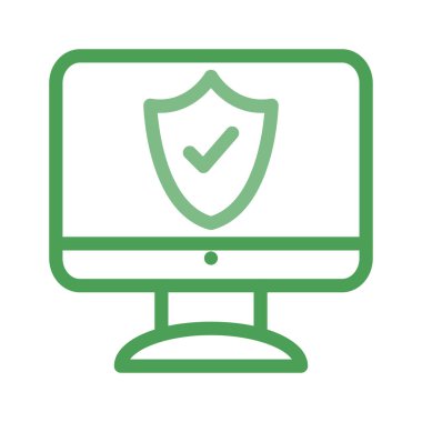 güvenli simge vektör çizim 