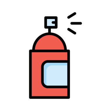 sprey şişe boya vektör çizim 