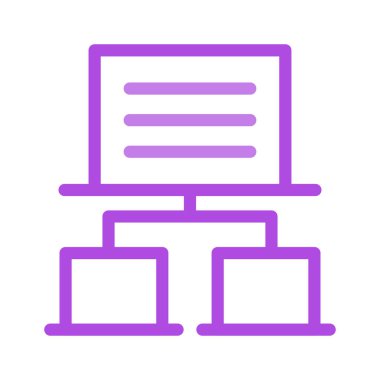 Web Hosting satır simge vektör çizim 