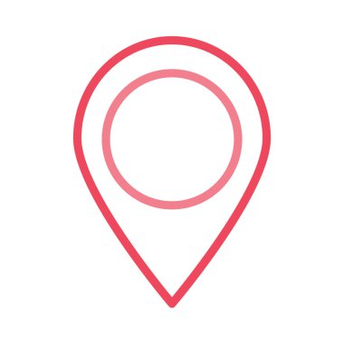 konumu PIN vektör çizim Haritası 