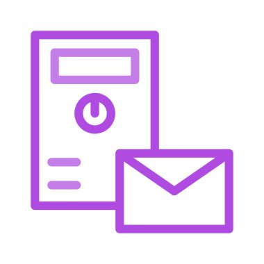 E- posta simgesi vektör illüstrasyonu 