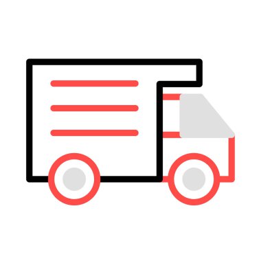 Kamyon kamyon teslimat vektör çizim 