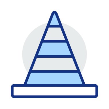 koni blok dur vektör çizim 