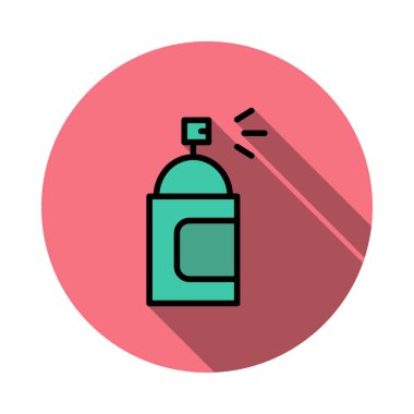 sprey şişe boya vektör çizim 