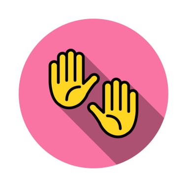 el itme hareketi vektör çizim 