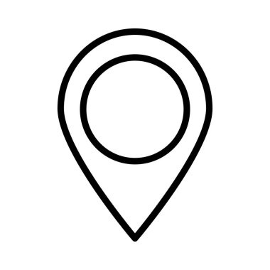 konumu PIN vektör çizim Haritası 