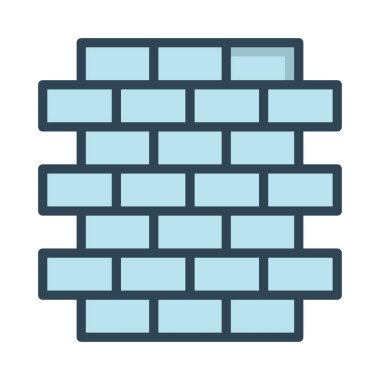 tuğla duvar inşaat vektör çizim 