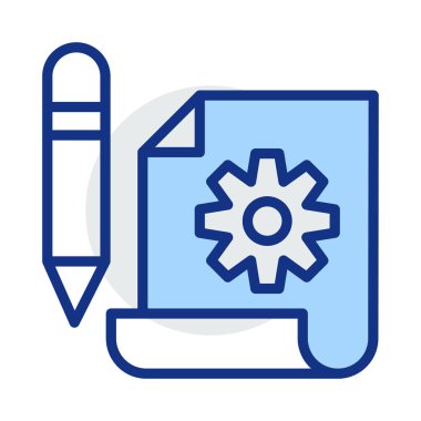 Belge mimar sayfası vektör çizim 