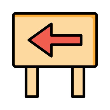 ok yönünü kurulu vektör çizim 