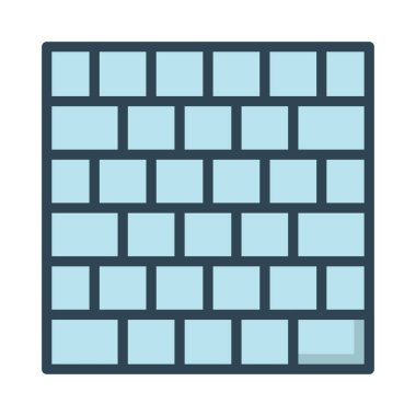 tuğla duvar inşaat vektör çizim 