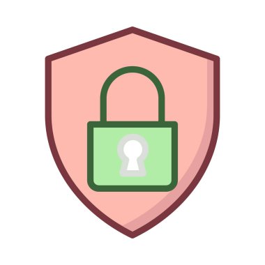 koruma güvenli özel vektör çizim 