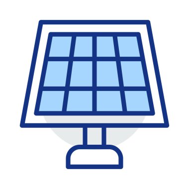 güneş paneli enerji vektör çizim 