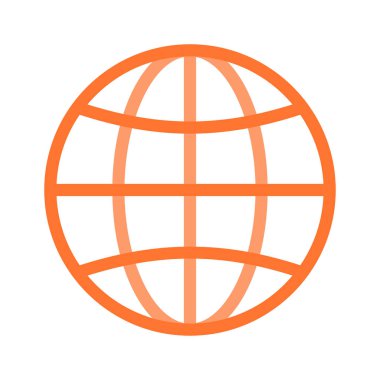 Küresel simge vektör illüstrasyonu 