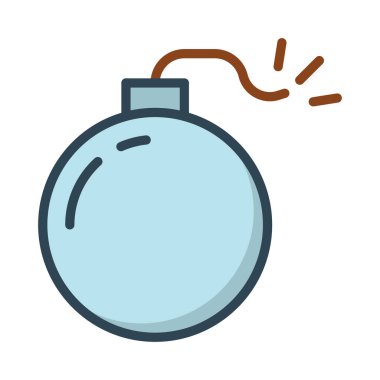 bomba bomba patlama vektör çizim 